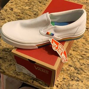 New Rainbow vans!!  Size 6 in men 7.5 in women